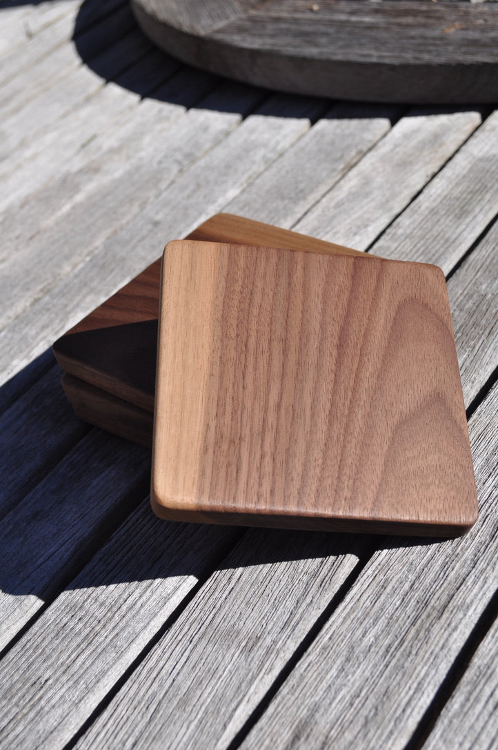 Black Walnut Coaster Set