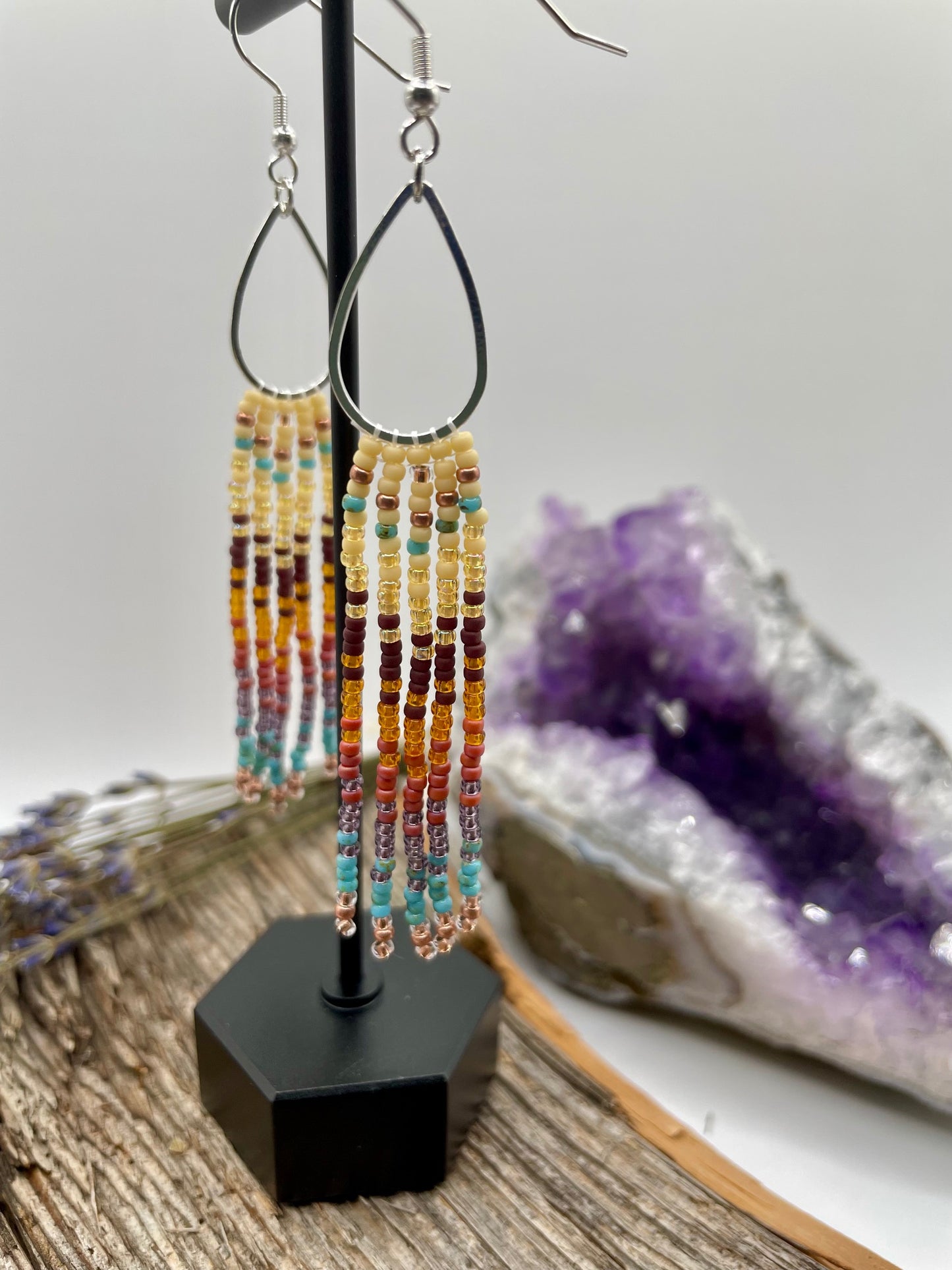 National Parks - Grand Canyon Teardrop Fringe Earrings