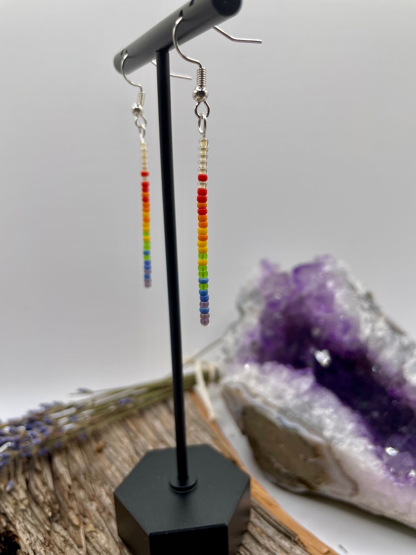 Rainbow - Bar Earrings