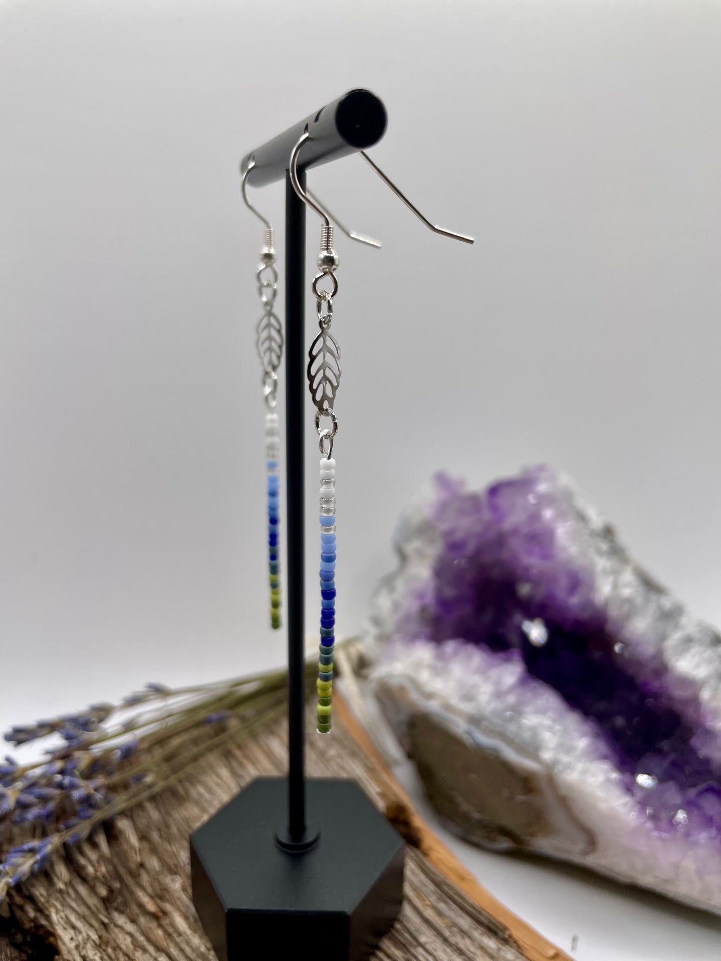 National Parks - Smoky Mountains Leaf Bar Earrings