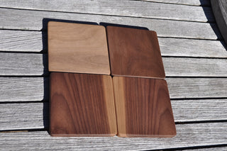 Black Walnut Coaster Set