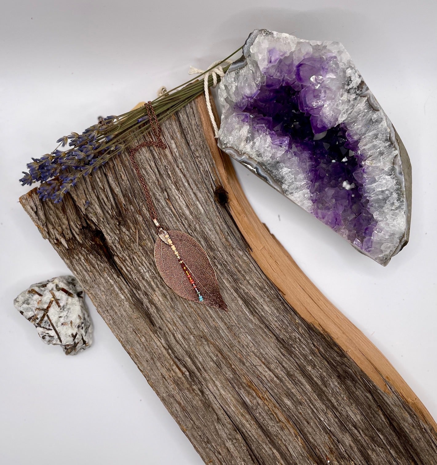 National Parks - Grand Canyon Copper Leaf Necklace