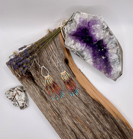 National Parks - Grand Canyon Teardrop Fringe Earrings