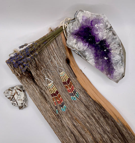National Parks - Grand Canyon Triangle Fringe Earrings