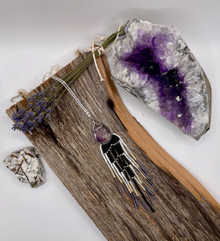 Organic Jewels - Amethyst Fringe Necklace