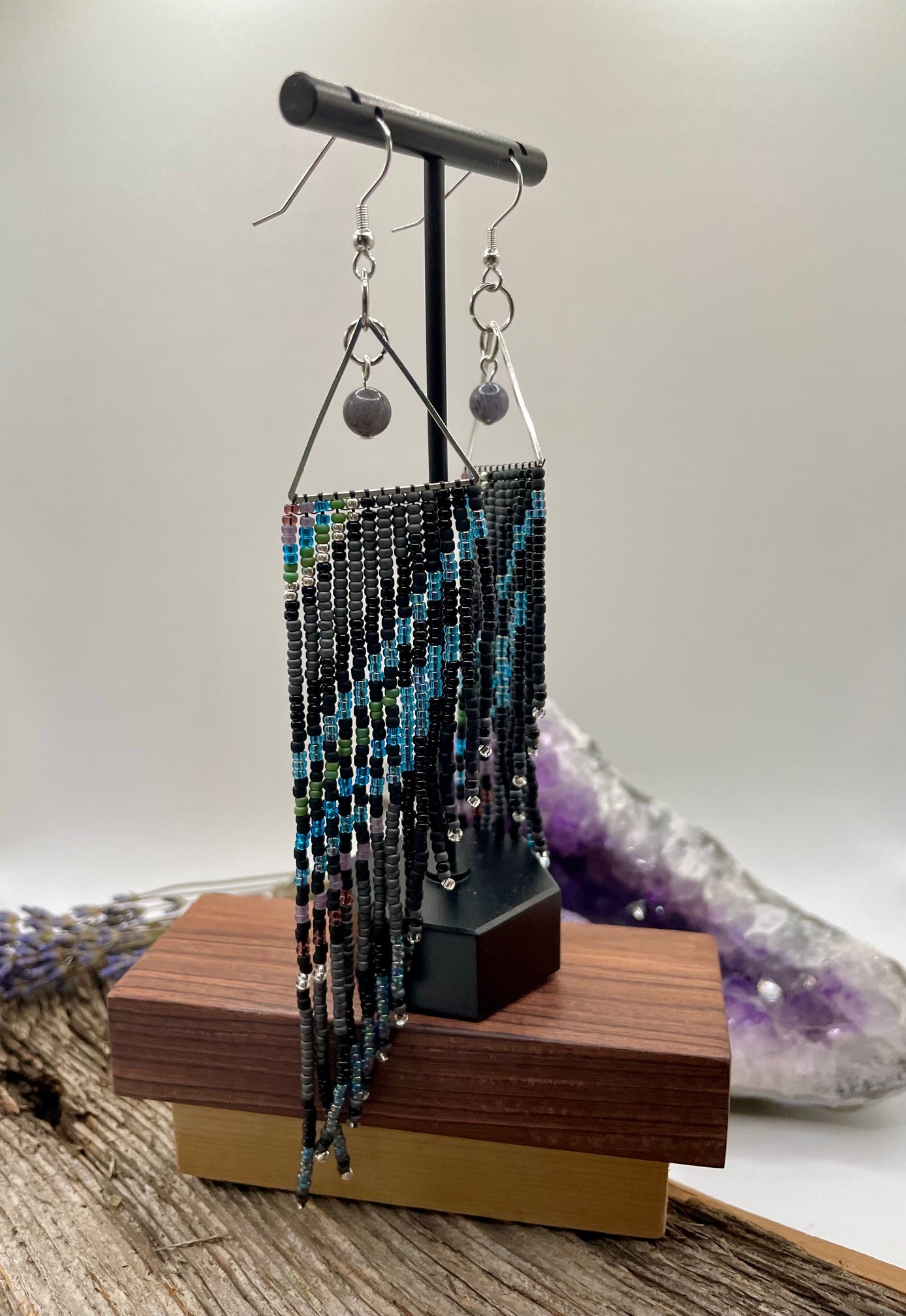 Raven - Wing Fringe Earrings