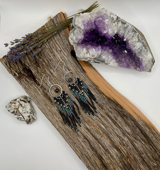 Raven - Fringe Earrings