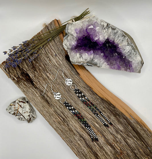 Loon - Circle Fringe Earrings