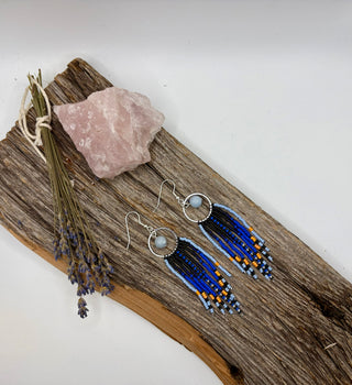 Endangered Species - Karner Blue Butterfly Fringe Earrings