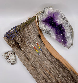 Rainbow - Bar Earrings
