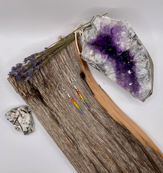 Rainbow - Bar Earrings