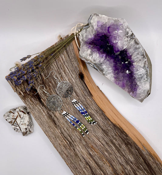 National Parks - Smoky Mountains Dandelion Fringe Earrings