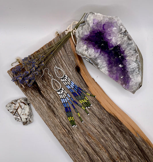 National Parks - Smoky Mountains Teardrop Fringe Earrings