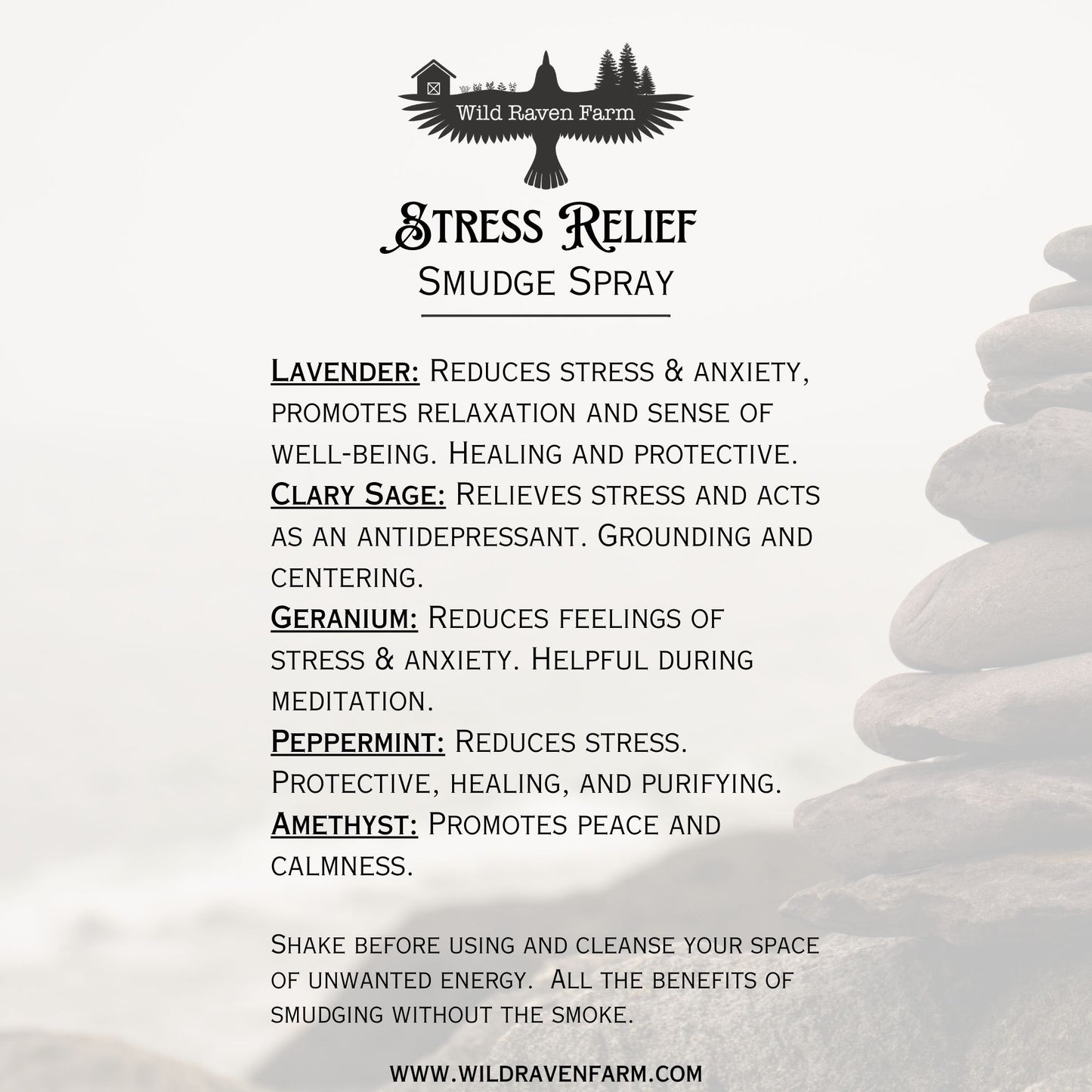 Smudge Spray - Stress Relief